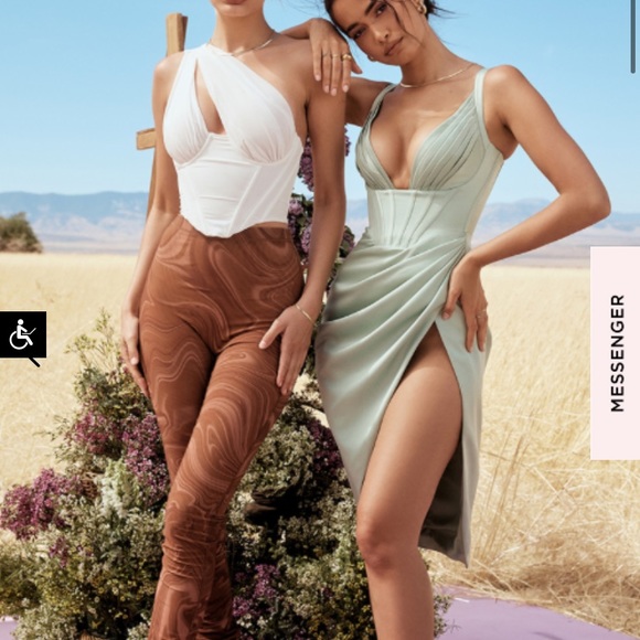 House of CB Mint Green Midi Dress - Picture 5 of 6